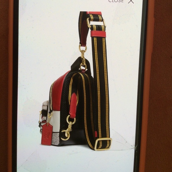 Coach Disney Mickey Mouse Keith Haring Backpack Authentic - Picture 4 of 13